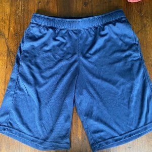 Men athletic all in motion shorts blue, Size XL